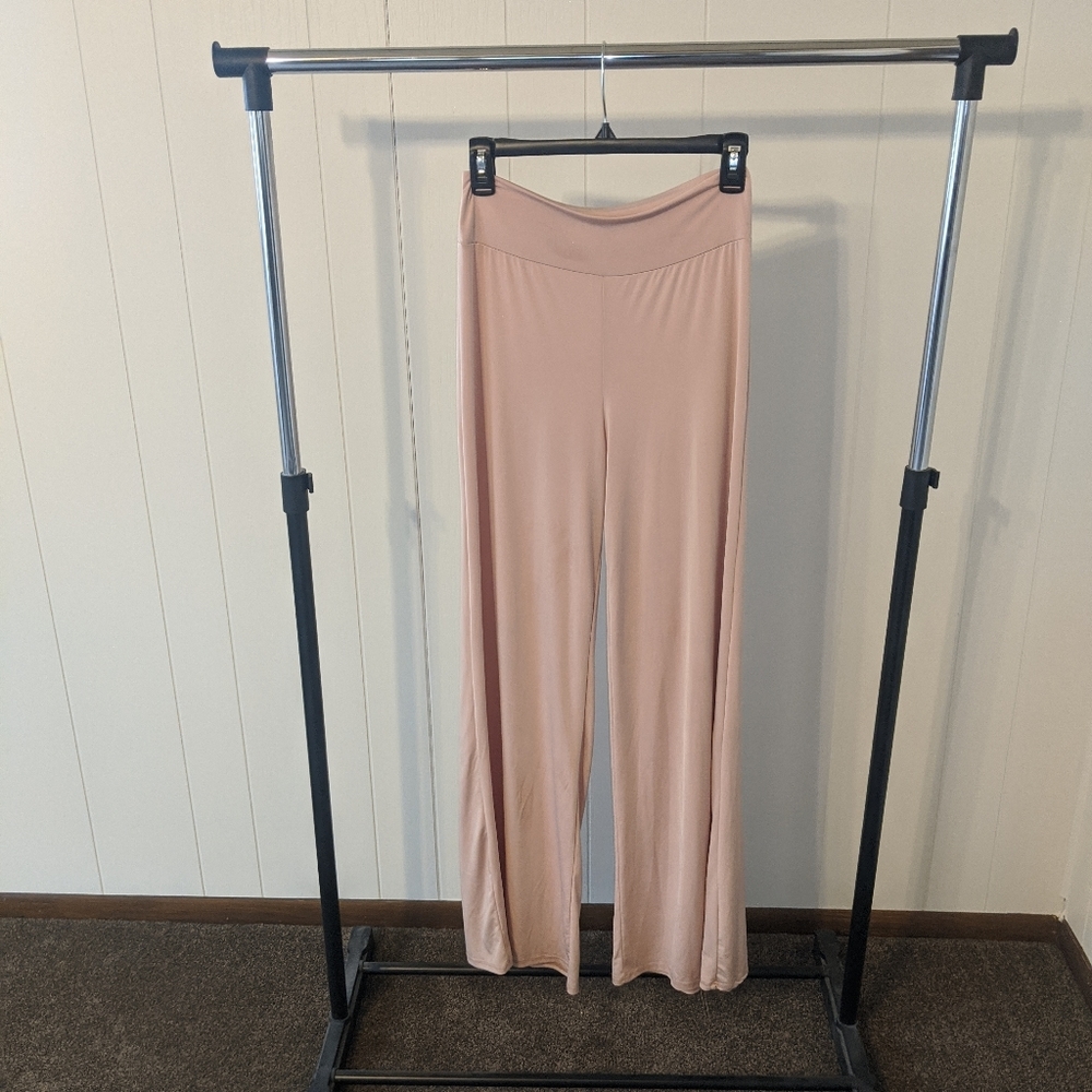 Akira Silky Stretchy Flowy Pink Pants